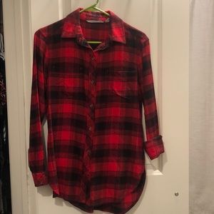 Women’s Red/Black Athleta Flannel